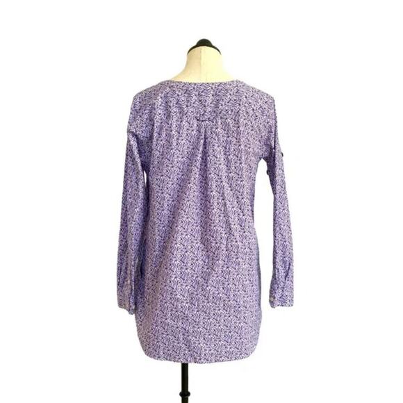 2/$25 XS Duluth Trading Wrinklefighter Button Down Long Sleeve Tunic Top pocket - Picture 4 of 10